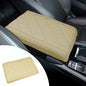 Hovom Car Center Console Armrest Pillow, 12.6"×7.87"×1.97" Leather Arm Rest Cover for Cars, Soft Comfortable Auto Armrest Cushion Pad, Vehicle Middle Console Cover, Car Accessories (Beige) - color: Beige