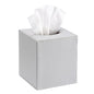 Sumnacon Tissue Box Cover Square Tissue Box Stylish PU Tissue Box Holder with Magnetic Bottom, Leather Cube Tissue Cover for Living Room Bathroom Bedroom Table Desk Home Office Car, Light Grey - color: Light Grey