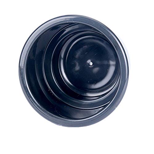 (Set of 4) Amarine-Made Black Recessed Drop in Plastic Cup Drink Can Holder with Drain for Boat Car Marine Rv - Black - size: 4