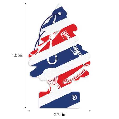 LITTLE TREES Car Air Freshener | Hanging Tree Provides Long Lasting Scent for Auto and Home | 24 Air Fresheners |Fresh Shave - color: Fresh Shave, size: 6 Count (Pack of 4)