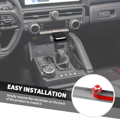 Jimen Fit for Toyota 4Runner 2024-2025, Automatic Gear Shifter Knob Cover Interior Trim Accessories (Carbon Fiber) - color: Carbon Fiber