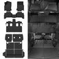 Naibeve Floor Mats for 2025 2026 Toyota 4Runner 7 Seats- All Weather Custom Fit for Toyota 4Runner Floor Mats & Cargo Mat & 2rd/3nd Row Seats Back Cover Waterproof Interior Accessories - size: 6)4Runner 7 Seats|2025-2026
