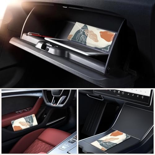 Car Registration and Insurance Holder，Colour Patterns Men Women Car License Document Registration and Insurance Card Holder - color: Bohemian leaves