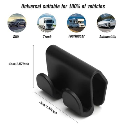 4 Pcs Glove Box Hooks Compitable with Tesla Model Y/3, Car Purse Hook & Organizer Bag Holder