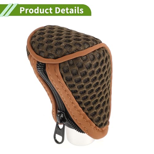 Universal Gear Shift Knob Cover Stick Shifting Handle Protector Manual Fabric 1Pcs Anti-Slip Dark Brown - color: Dark Brown