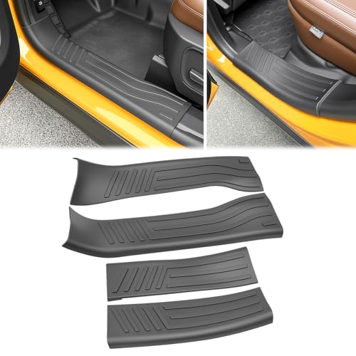 Inside Door Sill Guards Compatible with 2021-2025 Bronco Sport Door Entry Protector Door Sill Edge Guards for 2024 Bronco Sport Accessories(Inside b) - color: inside b