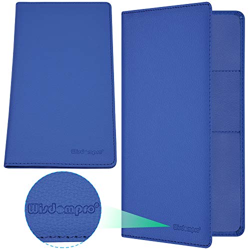 Wisdompro Car Document Holder Organiser, PU Leather Vehicle Insurance and Registration Holders Wallet Case for ID Card, Driving Licence, Key Contact Information Cards - color: Blue