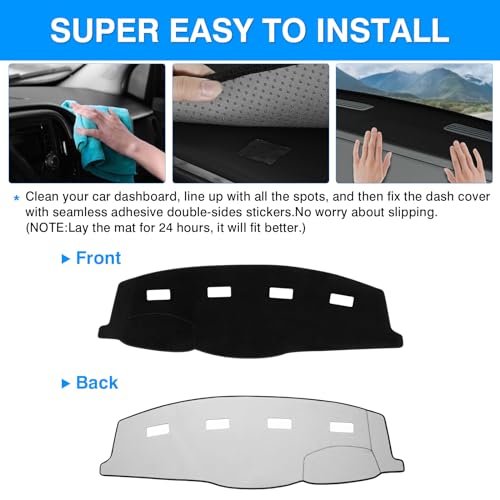 Autorder Dashboard Cover Mat for 2006-2008 Dodge Ram 1500 2500 3500,2009 Dodge Ram 2500 3500 4500 5500,2010 Dodge Ram 4500 5500 Accessories Dash Cover Velvet Dash Mat(Without Cutout for Dash Speakers) - size: 2006-2009 Dodge Ram