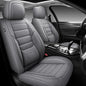 MINGBRON Front Car Seat Covers, Leather Car Seat Covers, Fit for Most Cars SUV and Most Sedan Grey - color: Grey 2, size: Front Pair