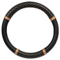 Carbella Rose Gold Quilted Steering Wheel Cover - Elegant Craft 15" Steering Cover for Cars, Trucks, SUV Accessories Accent - color: Rose Gold Quilted