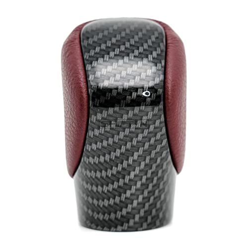 Gear Shift Knob Shifter for Lexus ES GS GX is NX RC RX 200t 300 350 450h 450hL 350L F-Sport OEM Style Replacement (Rioja Red Rose/Carbon Fiber Pattern) - color: Rioja Red Rose / Carbon Fiber Pattern