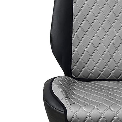 FH Group Car Seat Cushion – Neosupreme Single Front Seat Cover with Front Pockets, Airbag Compatible, Universal Fit Car Seat Cushion for Driver or Passenger Seat, SUV, Truck, Sedan & Van – Gray - color: Gray, style: Front