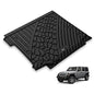 3W Cargo Mat Fit for Jeep Wrangler JL with SUBWOOFER 2018-2025 2026 All Weather Custom Fit Trunk Liner for JL Unlimited 4-Door Sahara Willys Rubicon(Non JK or 4XE) Black