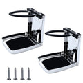 304 Stainless Steel Adjustable Folding Cup Holders,Boat Drink Cup Holder,Folding Wall Car Desk Cup Holder for Trucks,RVs,Vans,Boats,Campers,Caravans(2 Pack) - style: Silver 2Pack