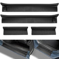 HOCHO Fit for Jeep Door Sill Guards, Upgraded Thicker Rubber US Flag Pattern Door Sill Guards Fit for 2018-2025 Jeep Wrangler JL JLU Accessories & Gladiator Accessories 4 Doors