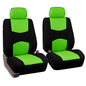 FH Group Car Seat Covers Front Set in Cloth-Car Seat Covers for Low Back Car Seats with Removable Headrest,Universal Fit,Automotive Seat Covers,Washable Car Seat Cover for SUV,Sedan,Van Green - color: Green, style: Seat Cover Front Set