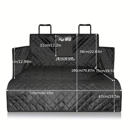 Cargo Liner for Dogs for GMC Yukon Denali, Water Resistan Pet Trunk Cover Soft Cushion, Durable Dog Back Seat Mat with Bumper Flap Protector for SUVs,B
