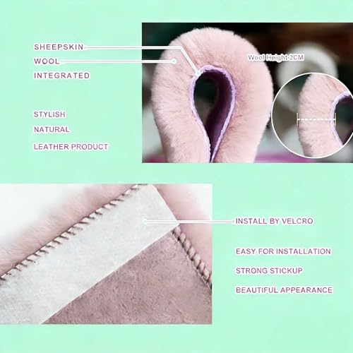 2 PCS Car Seat Belt Pads Cover Soft Seat Belt Shoulder Pad Safety Belt Strap Shoulder Pad Comfortable Driving Compatible with Most Cars Helps Protect You Neck and Shoulder - color: pink hujian