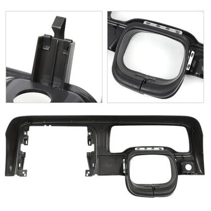 G-PLUS Dash Bezel Trim Speedometer Cluster Bezel Compatible with 1997-2001 Jeep Cherokee XJ 5EJ84LAZAC - size: 1997-2001 Jeep Cherokee XJ | Dark Gray