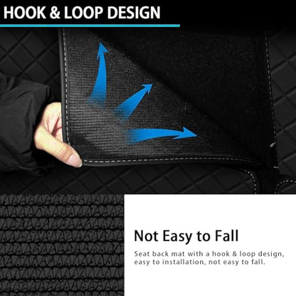 Cargo Mat & Backrest Mat for 2021-2025 Toyota Sienna (Without Spare Tire) - All Weather Leather Full Wrap-Around Trunk Mat Waterproof Cargo Liner - Car Mat for 2021-2024 2025 Sienna Accessories - style: (5)Toyota Sienna 2021-2025 Cargo Mat(without spare t