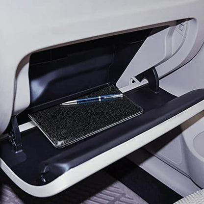 CoBak Car Registration and Insurance Holder - Vehicle Glove Box Car Organizer,Auto Truck Comparment Accessories Case with Magnetic Closure for Driver License,Cards - color: L-Glitter Black