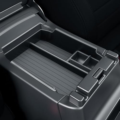 BIBIBO for 2026 Subaru Outback Center Console Organizer 2026 Subaru Outback(Premium,Limited,Touring,Wilderness,Limited XT,Touring XT) Console Insert Tray - color: Black-Single Layer