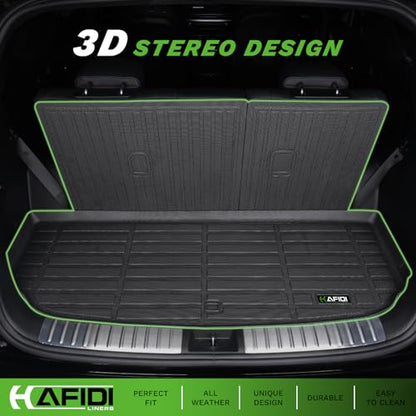 HAFIDI® Floor Mats for 2024 2025 2026 Kia Seltos,All Weather Floor Mats & Cargo Liner & Back Seat Protector Mats, Car Mats for Seltos Accessories-Black - style: 6) For Seltos 24-26 Set+Seatback