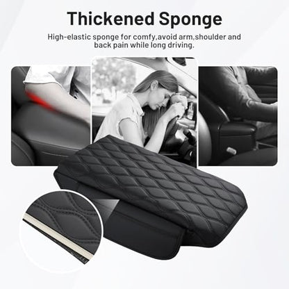 Autorder Center Console Cover for 2021-2025 2026 Kia Sorento Accessories Armrest Cushion Cover Nappa Leather Middle Console Covers Sorento Console Cushion Pad Anti-Scratch - size: 2021-2026 Kia Sorento