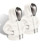 Gear Shift Hoodie, Gear Shift Cover, Fashionable Hoodie Automotive Gear Shift Knob Protector, Car Accessories Mini Sweater Gear Shift Knob Cover for Car Gear Shift Levers (White-2PCS) - color: White-2PCS