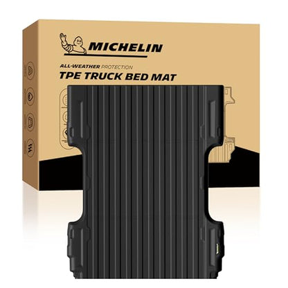 MICHELIN Truck Bed Mat for 2007-2018 Chevy Silverado & GMC Sierra 1500/2007-2019 2500 HD / 2011-2019 3500 HD 6.6 FT / 78.9" (2007 New Body Only), All-Weather Bed Liner, Durable TPE Bedliner, Non-Slip - size: 2) Silverado/Sierra 2500/3500 | 07-19 | 6.6 FT