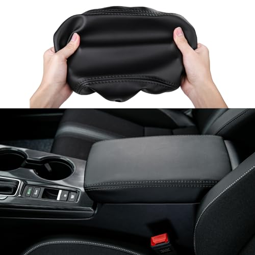 CKE Compatible with Honda Civic 2026 2025 2024 2023 2022 with CVT Car Center Console Armrest Cover Armrest Storage Box Lids Seat Cover Protector -Black (Black line) - color: Black (Black Line)