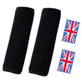 2 Pack Soft Seat Belt Cover Pad (UK-Flag) - Comfortable Seatbelt Covers for All Cars and All Ages - Seat Belt Extender Shoulder Pad - Seatbelt Cushion for Backpack - size: UK Flag