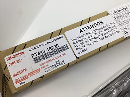 Toyota Genuine Corolla Cross Stainless Door Sill Guards/Protectors (Set of 4) PT413-16220