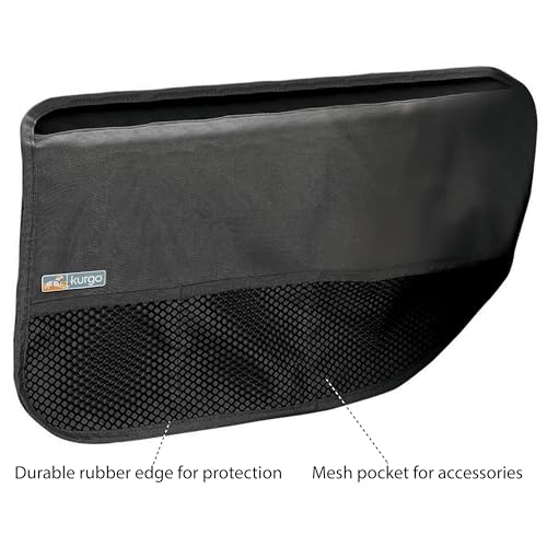 Kurgo Rover Car Door Dog Cover, Polyester Pet Protector for Sedans and SUVs, Waterproof Guard, Adjustable, Easy to Clean, Quick Installation, Storage Pockets, Travel Accessories - Charcoal Grey - color: Charcoal Grey, size: 1 Count (Pack of 1)