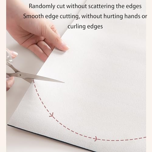 Window Sill Mat, Narrow Dustproof Window Sill Protective Cover, Diatom mud windowsill Pads can be Cut, Balcony Protective Pad Absorbent (White, 59''x6'')