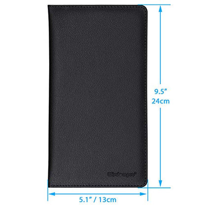 Wisdompro Car Document Holder Organiser, PU Leather Vehicle Insurance and Registration Holders Wallet Case for ID Card, Driving Licence, Key Contact Information Cards - color: Black