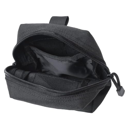 Tactical Car Seat Back Organizer Set Upgraded Tactical Molle Seatback Cover Protector Universal Fit Vehicles Truck MPV Pickup (Black with 2 Pouches)