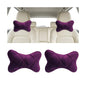 2PCS Car Headrest Pillow, Comfortable Ergonomic Design Vehicle Seat Neck Pillow for Driving Fatigue Relief, Soft Breathable Automotive Interior Head Rest Cushion Pad, Universal Fit (Purple) - color: Purple