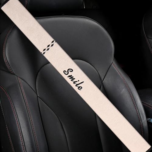 Extra-Long Car Seat Belt Cover Comfortable & Stress-Relieving Durable and Comfortable Car Seatbelt Shoulder Pad Enhance Your Driving Comfort and Safety (White, L-29) - color: White, size: L-29"
