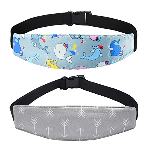 Baby Carseat Head Support,Car seat Straps Pillow Support Ban,Stroller Neck Relief Strap Headrest,Slumber Sling Sleep Positioner for Toddler Infants Child Children Kids(Blue Owl -1 Pack) - color: Blue Owl -1 Pack