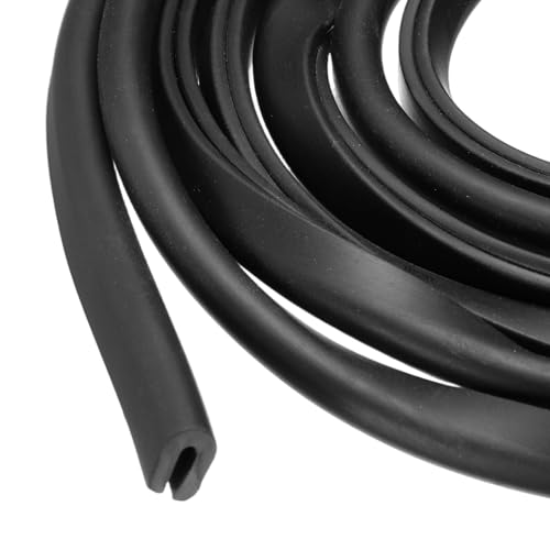 PATIKIL Rubber Edge Trim, 26.2ft x 6mm x 8mm U Channel Rubber Guard Seal Strip Protector Fit for 2mm Edge for Car Doors Hatches Sheet Metal Table Corners Steel Plates, Black - size: Fit for 2" x 26.2ft x 6mm x 8mm