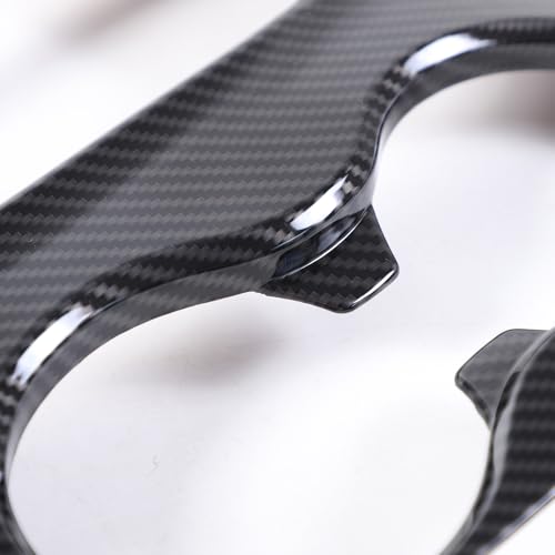 Gear Shift Panel Cover Trim for Honda Pilot 2016-2020/ Honda Ridgeline 2017-2019, ABS Automotive Center Consoles Cup Holder Cover Protector Accessories (Carbon Fiber Pattern) - color: Carbon Fiber Pattern