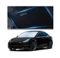 Magnelex Tesla Windshield Sun Shade (Model 3/Y), Reflective Polyester Blocks Heat & Sun, Foldable Car Window Sun Blocker, Mirror Cut-Out, Fade-Resistant Sunshade, Tesla 3 Accessories - size: MODEL 3/Y