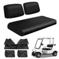 Golf Cart Front Seat Covers Black Micro Fiber Leather Seat Covers Replacement for Club Car DS 1982-2000, Staple On - color: Black, size: Club Car DS 1982-2000