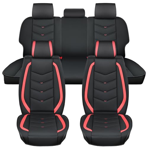 Nilight Car Seat Covers Custom Fit 2007-2024 Chevy Silverado GMC Sierra 1500 2500HD 3500HD Double Extended Crew Cab Waterproof Faux Leather Cushion Full Set for Pickup Truck - color: Full Sets 5 Seat, style: Chevy Silverado/GMC Sierra 2007-2024