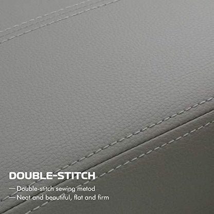 A ABIGAIL Center Console Armrest Cover Repacement Compatible with 2008 2009 2010 2011 2012 Honda Accord Auto Leather Suture Console Lid Cover Replacement (Gray) - color: Gray