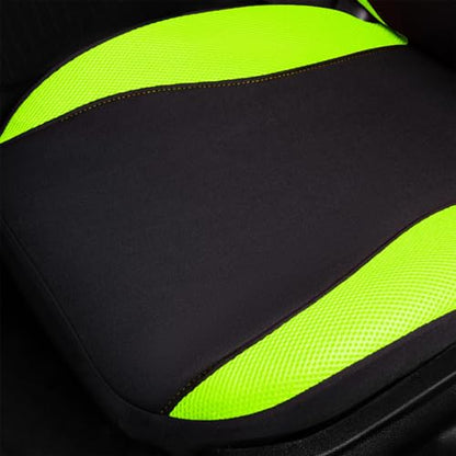 Flying Banner Butterfly car seat Covers ful Set Fashion Universal Lady Woman Female Rear Bench Split Colorized (Green, Full Set) - color: Green, size: Full set