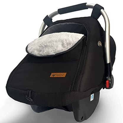 Car Seat Cover for Babies Winter - Baby Car Seat Covers Universal Cold Weather Shield,Warm and Cozy Carseat Covers Canopy Water Resistant for Baby Protection Car Seat Covers for Infant Car Seat