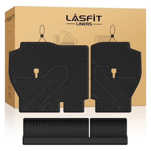 LASFIT Rear Seat Back Protector for Honda CRV 2023-2026 (Gasoline & Hybrid & e:FCEV), All Weather TPE Pet Friendly Custom Fit CR-V Second Row Back Seat Cover Backseat Mat Liner (Upper & Lower Postion) - style: 1）For Honda CR-V| 2023-2026 | Seat Back Prote