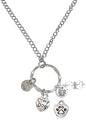 Rear View Mirror Car Charm Ornament, Sun Catcher, Hanging Pendant, Stainless Steel Chain and Crystal Accents, Packaged in a Gift Bag (Love My Dog) - size: Love My Dog